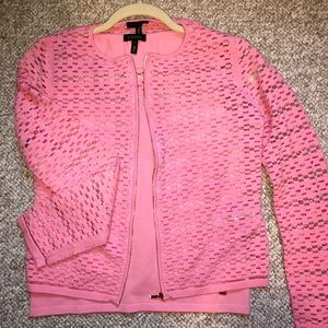 Escada pink blazer and top